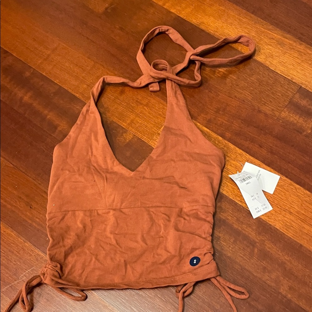 Hollister Terracotta Halter Tank Top